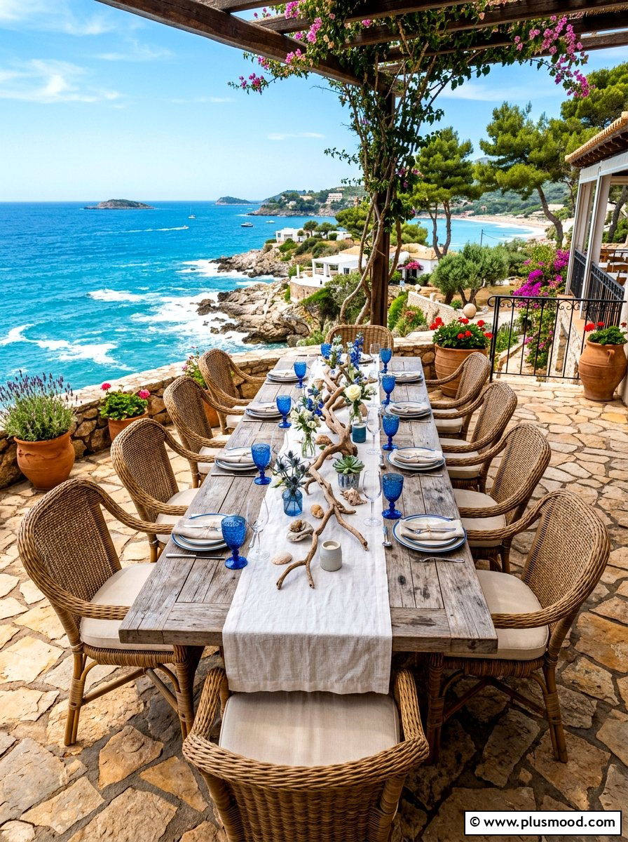 Coastal Dining Area - 25 summer coastal patio ideas