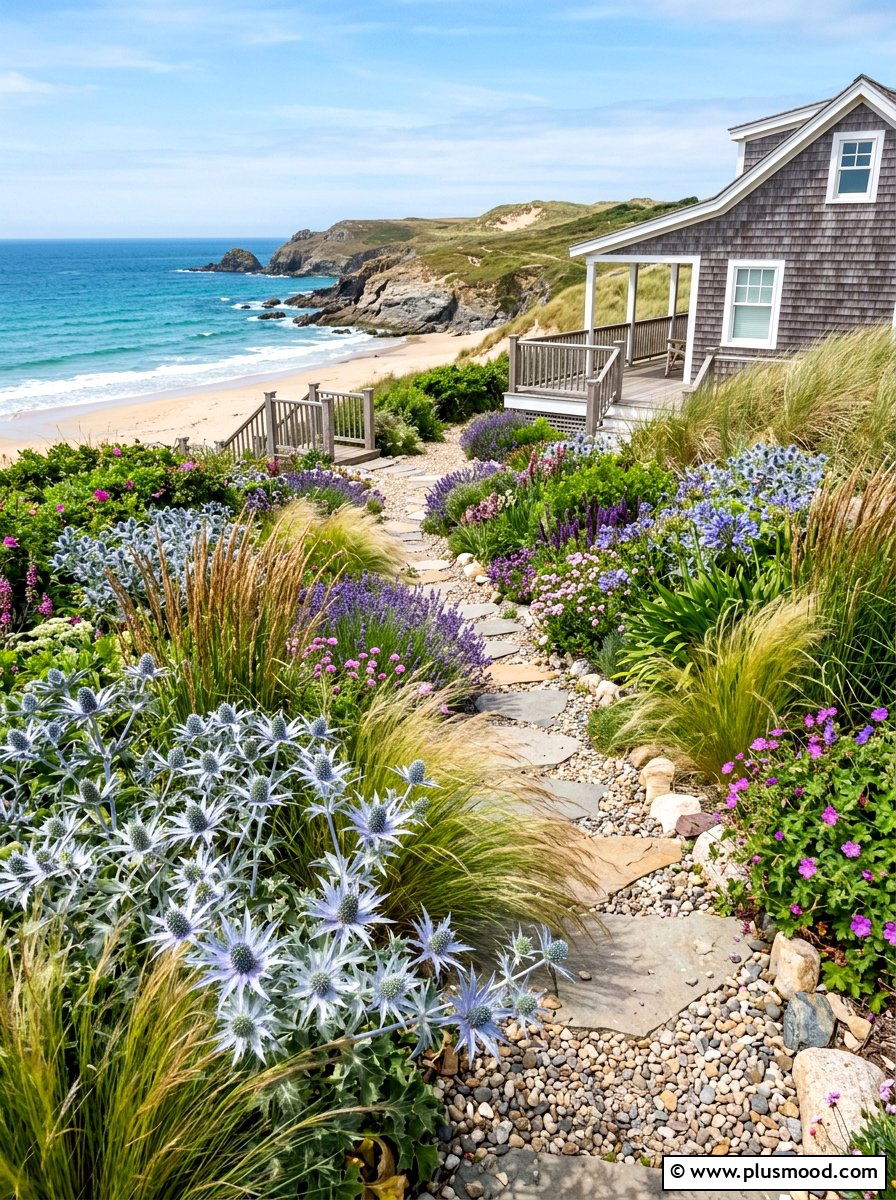 Coastal Flower Garden - 25 summer flower garden ideas