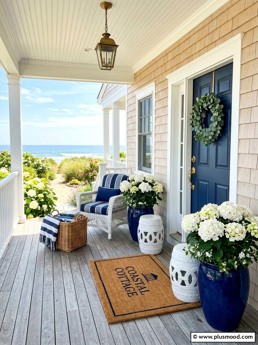 Coastal Front Porch Decor - 25 summer front steps decor ideas