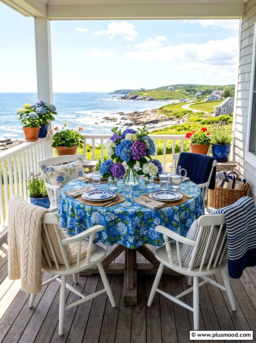 Coastal Granny Style Table - 25 late summer tablescape ideas