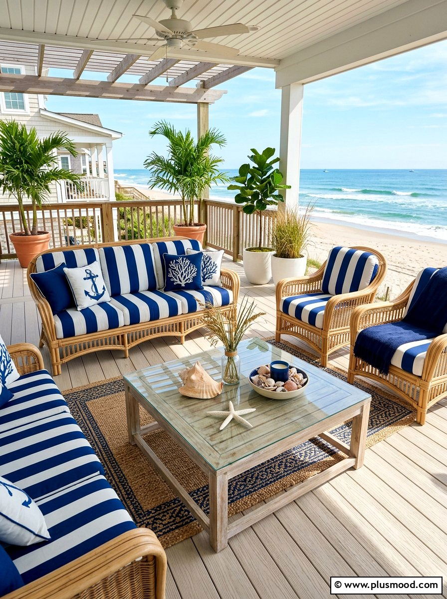 Coastal Inspired Outdoor Space - 25 summer patio styling ideas