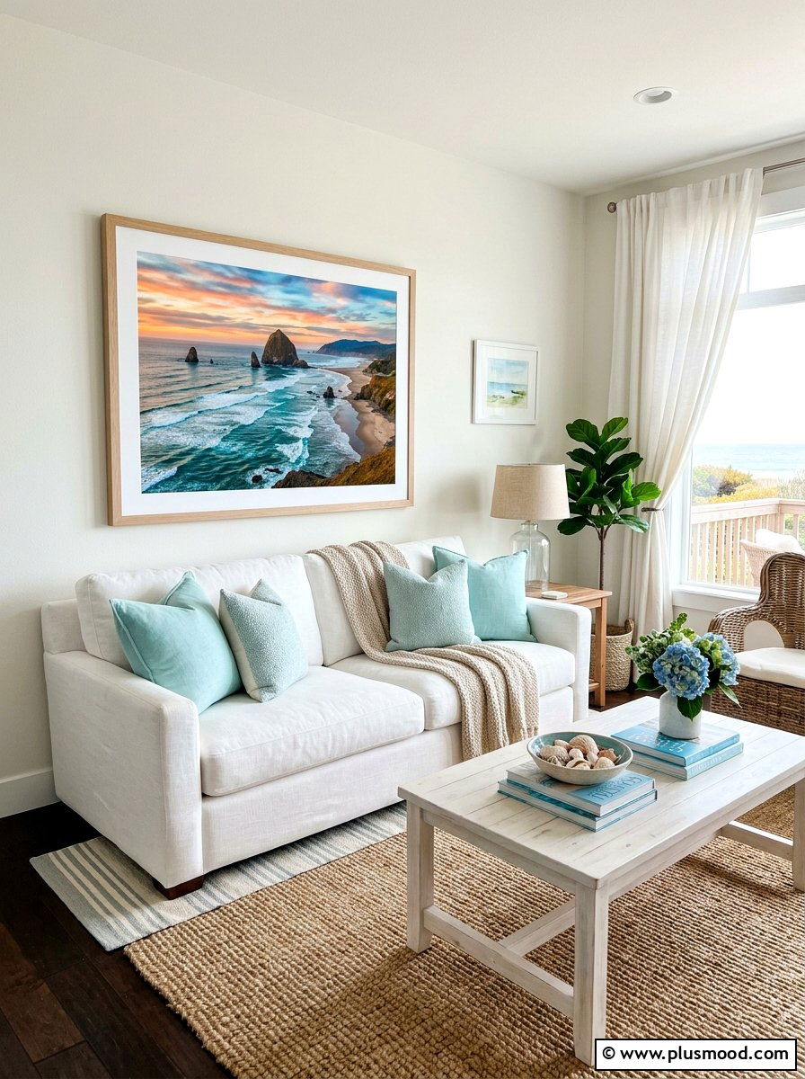 Coastal Landscape Photography - 25 summer wall art ideas for living room
