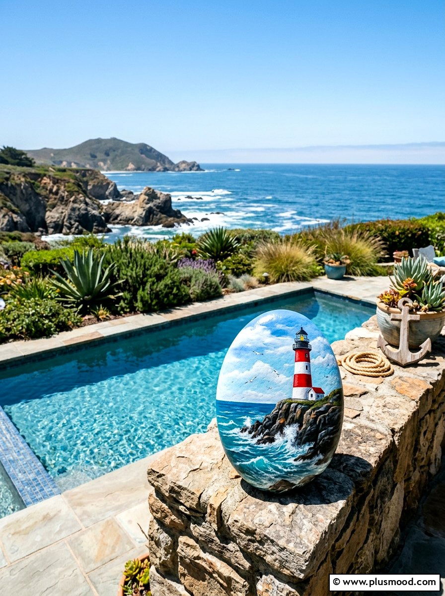 25 Painted Rock Ideas With Beach Theme for Coastal Vibes