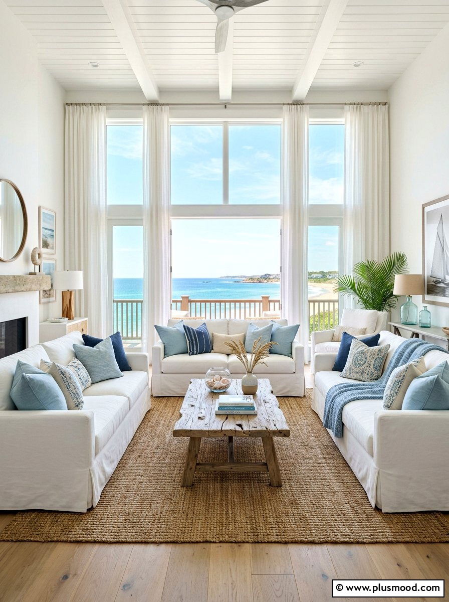 Coastal Living Room Decor - 25 fresh summer decorating ideas