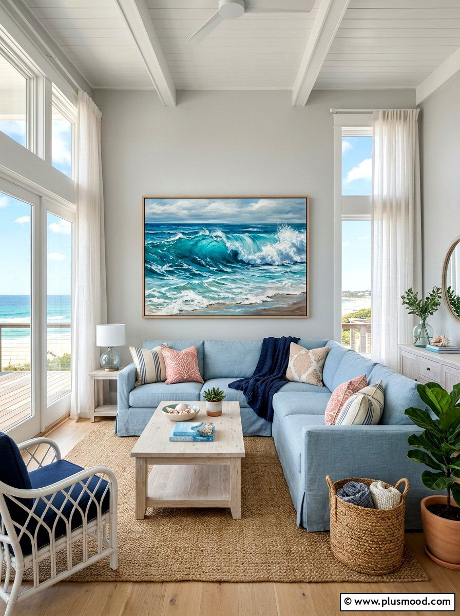 Coastal Living Room Wall Art - 25 summer wall decor ideas