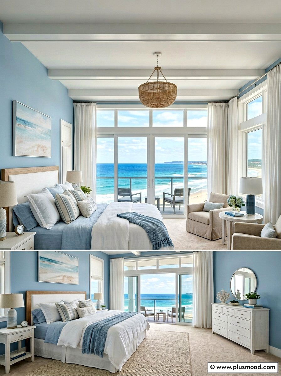 Coastal Master Bedroom Layout - 25 summer beach house decorating ideas