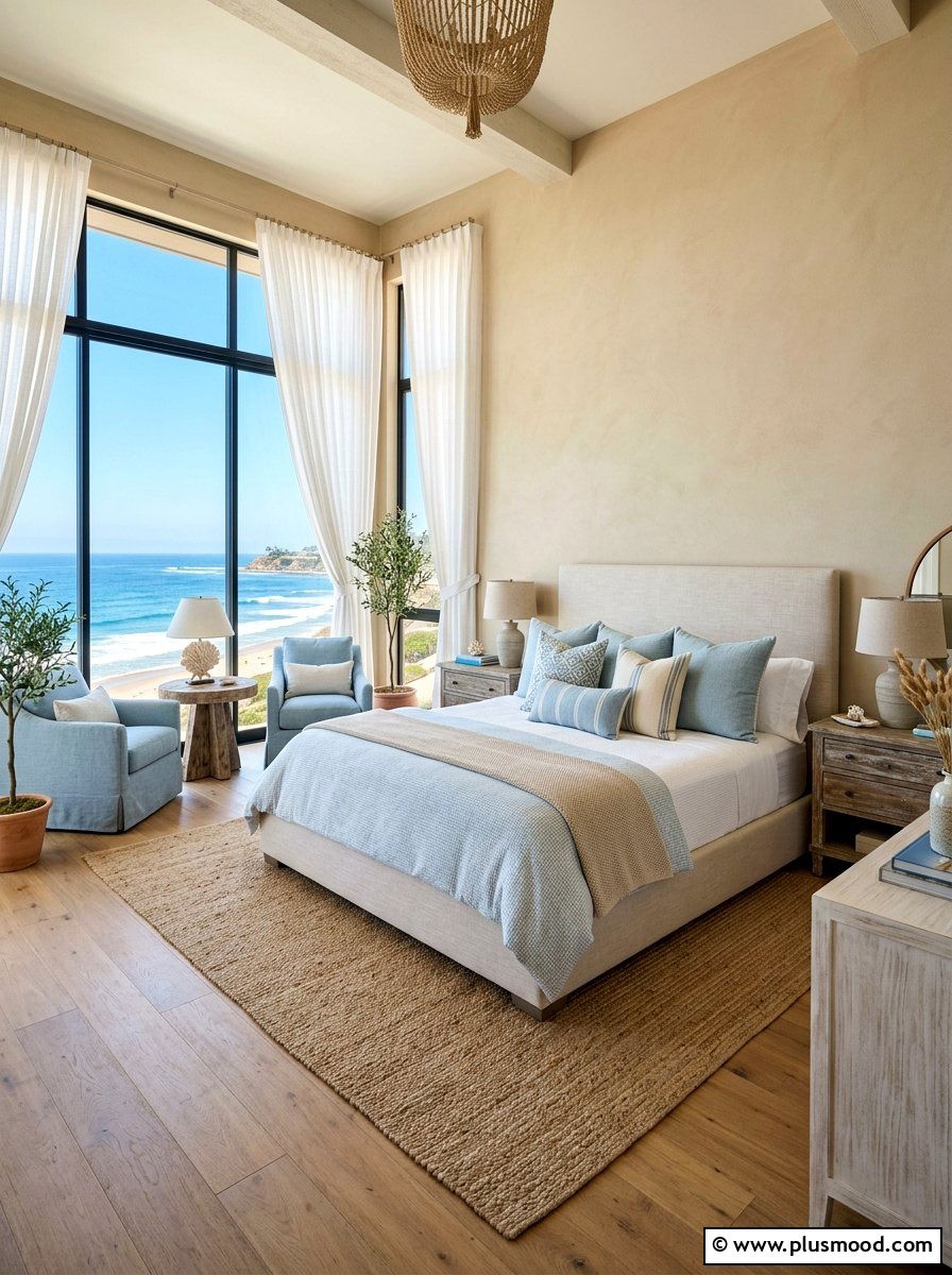Coastal Master Bedroom - 25 light and airy summer bedroom ideas