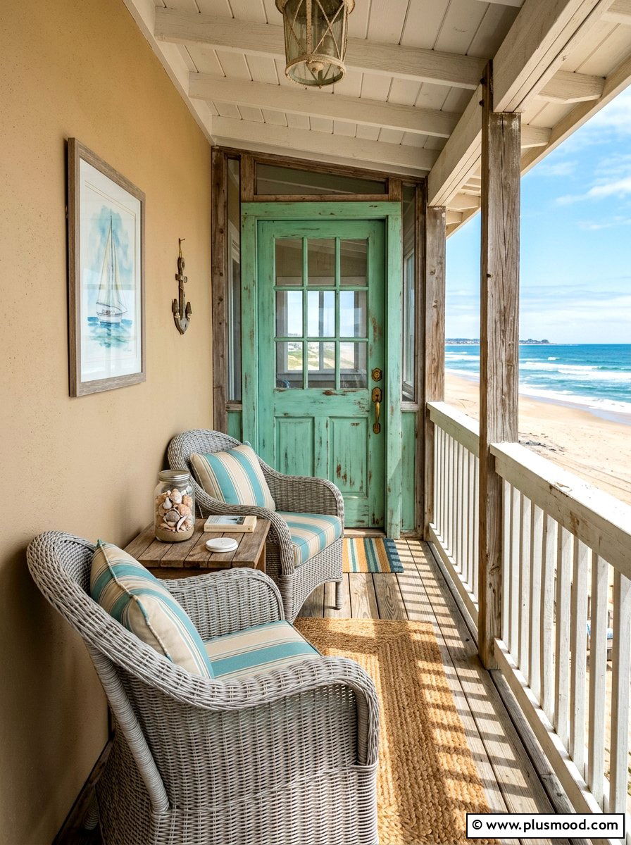 Coastal Narrow Porch - 25 summer narrow porch ideas