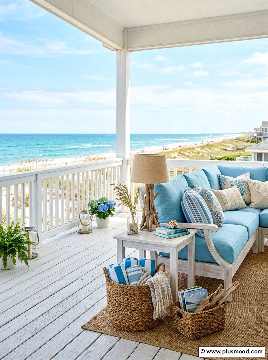 Coastal Porch Decor - 25 viral summer porch ideas