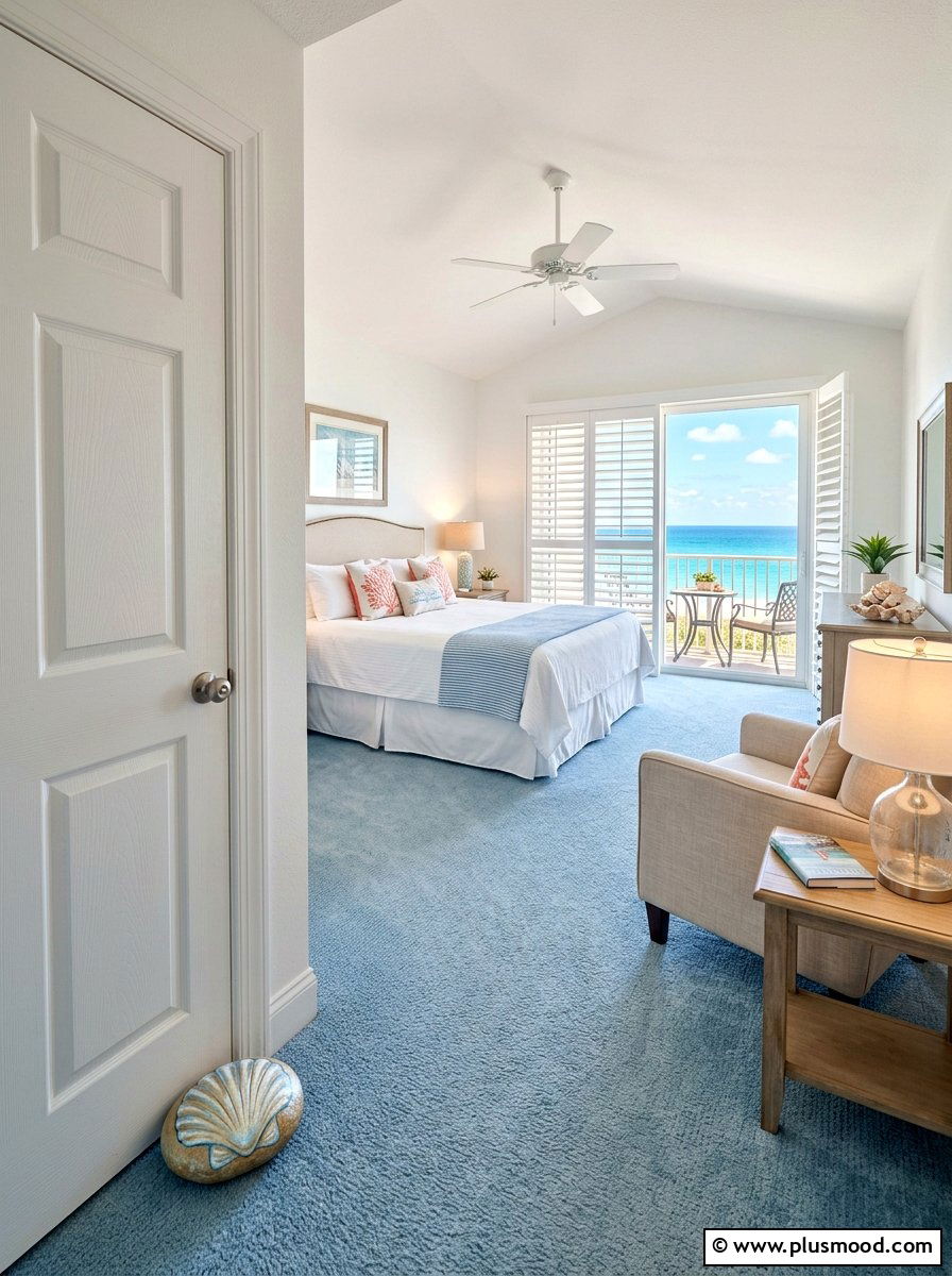 Coastal Shell Stone - 25 painted rock ideas for door stopper decor