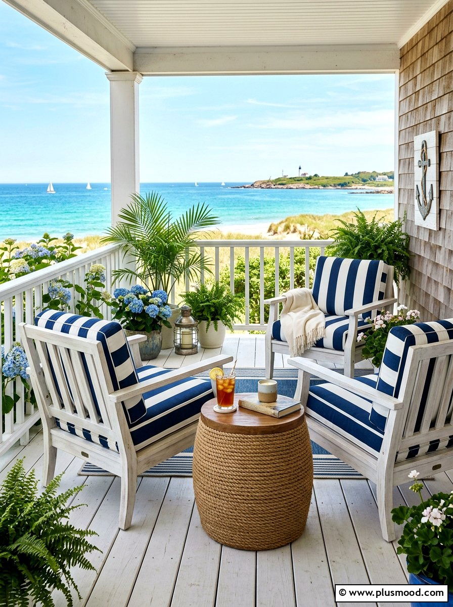 Coastal Style Porch Furniture - 25 summer front porch decor ideas for apartments