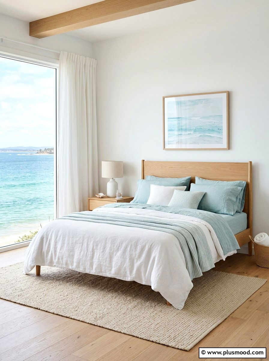 Coastal Style Summer Bedroom - 25 minimalist summer bedroom ideas
