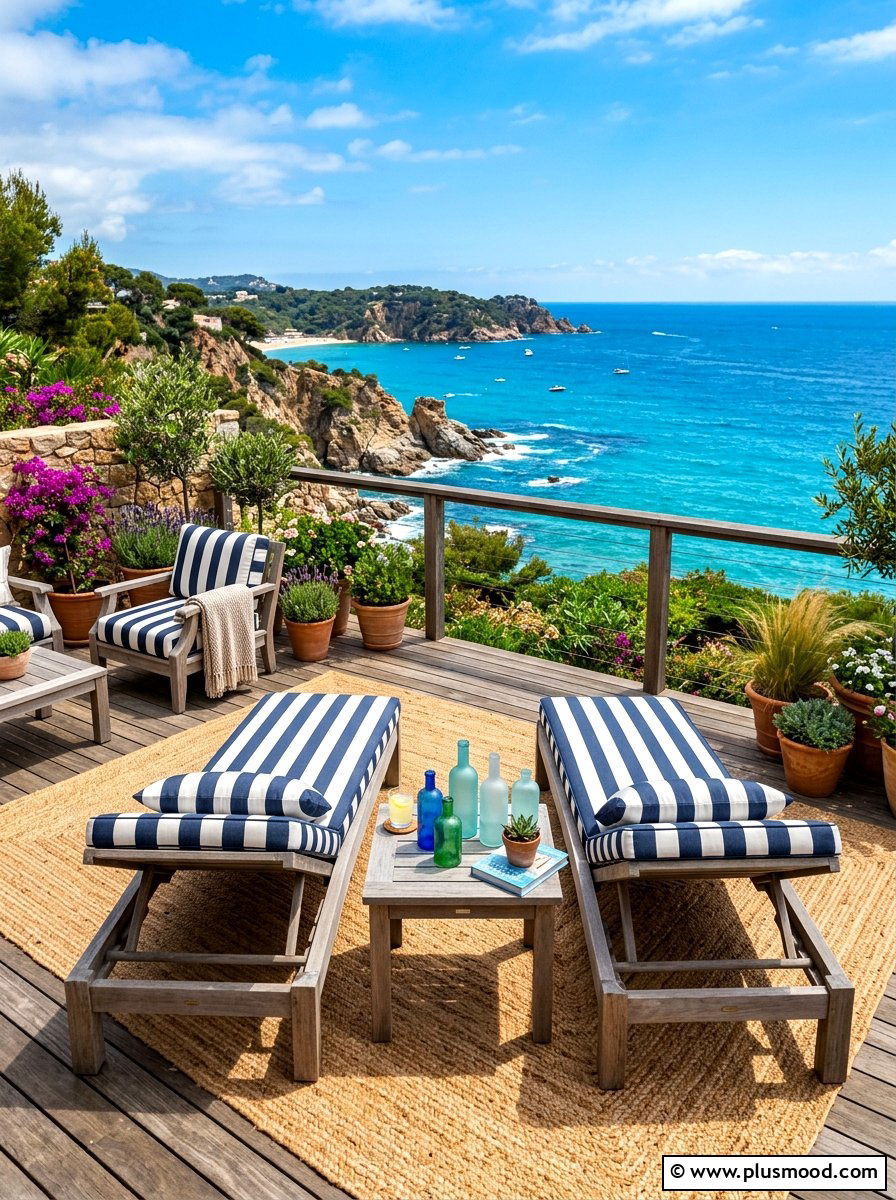 Coastal Terrace - 25 summer colorful decor ideas