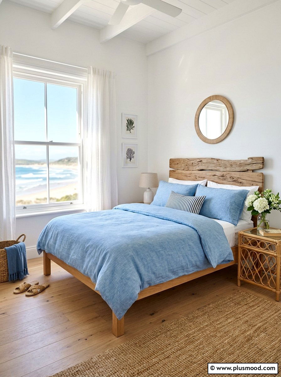Coastal bedroom decor - 25 summer decor ideas without clutter