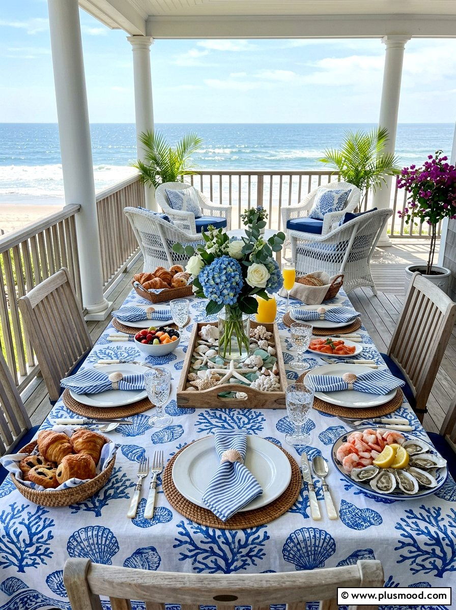 Coastal brunch style - 25 summer brunch party ideas for summer