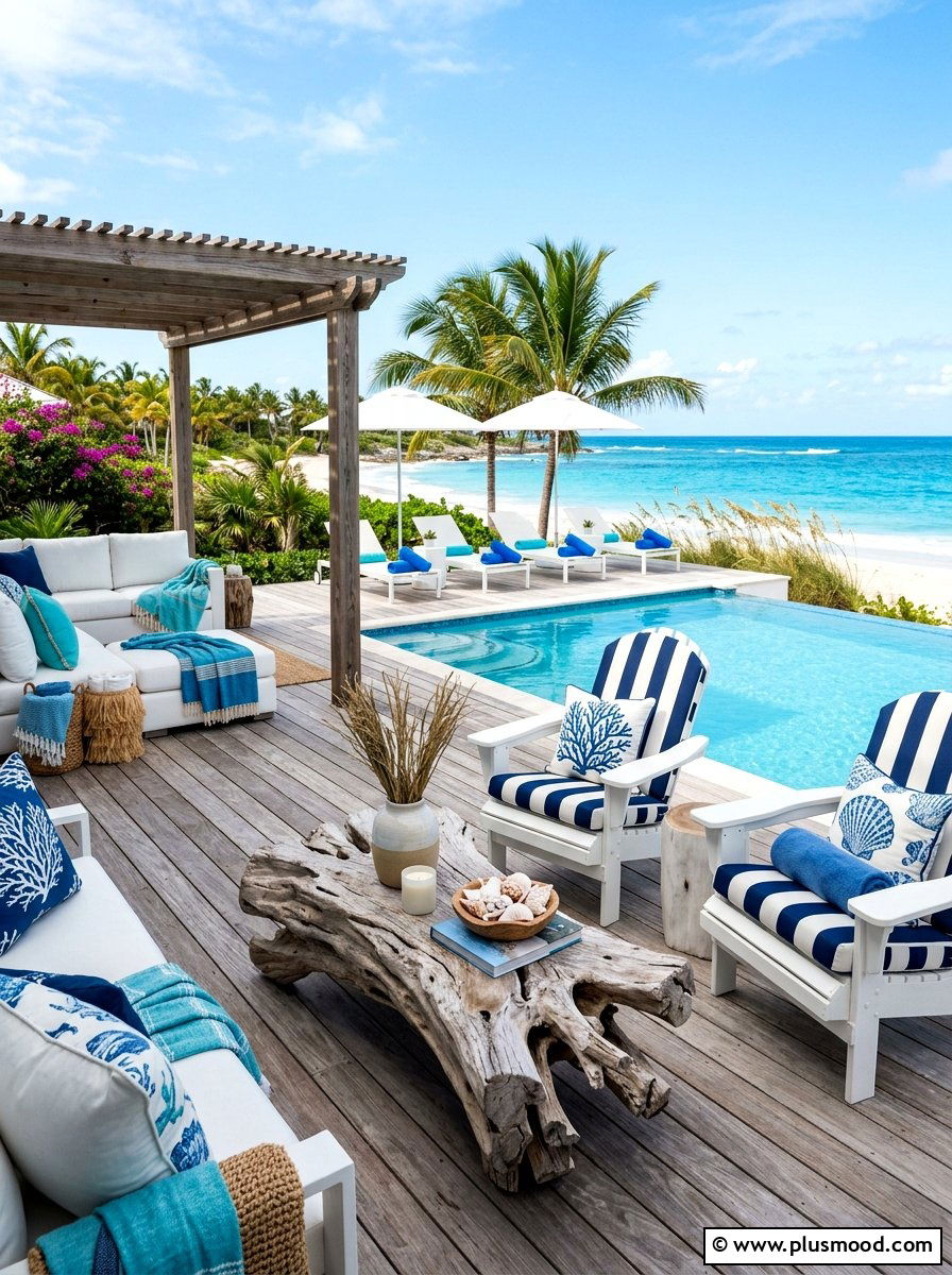 Coastal decor - 25 summer poolside decor ideas