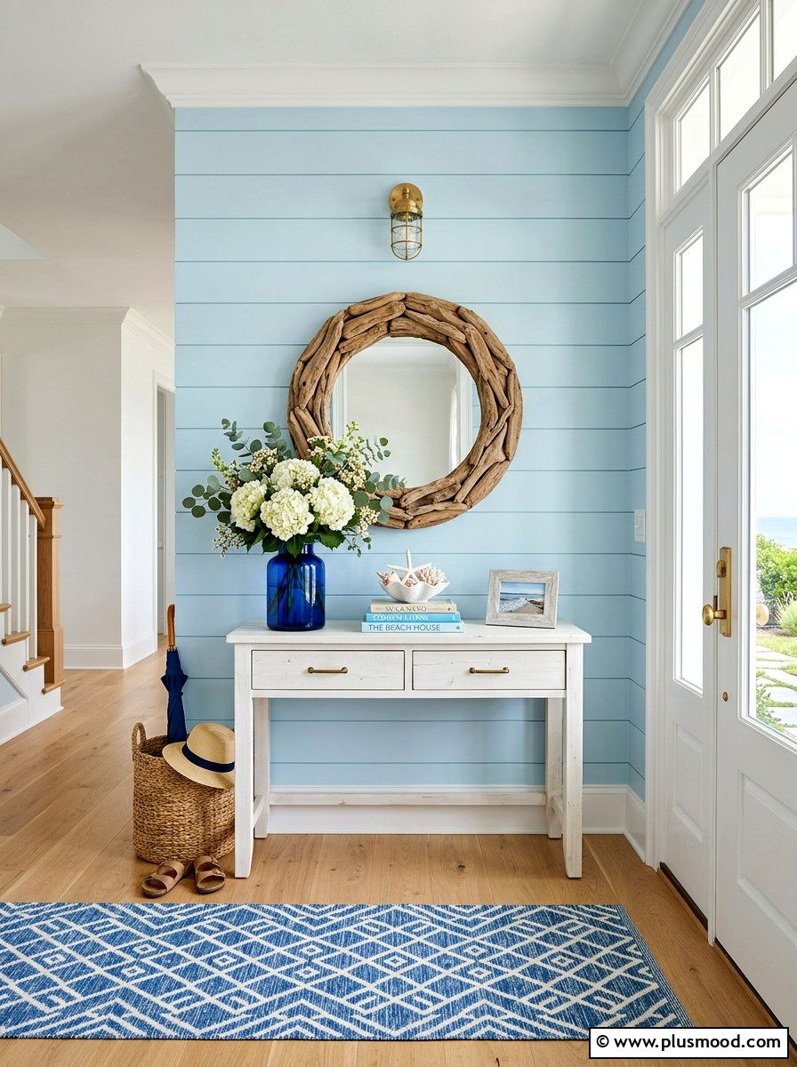 Coastal entryway decor