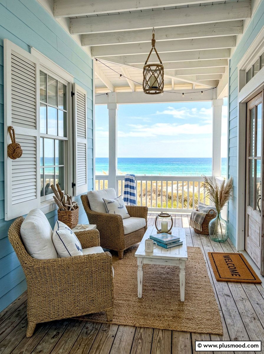 Coastal front porch - 25 simple summer front porch ideas