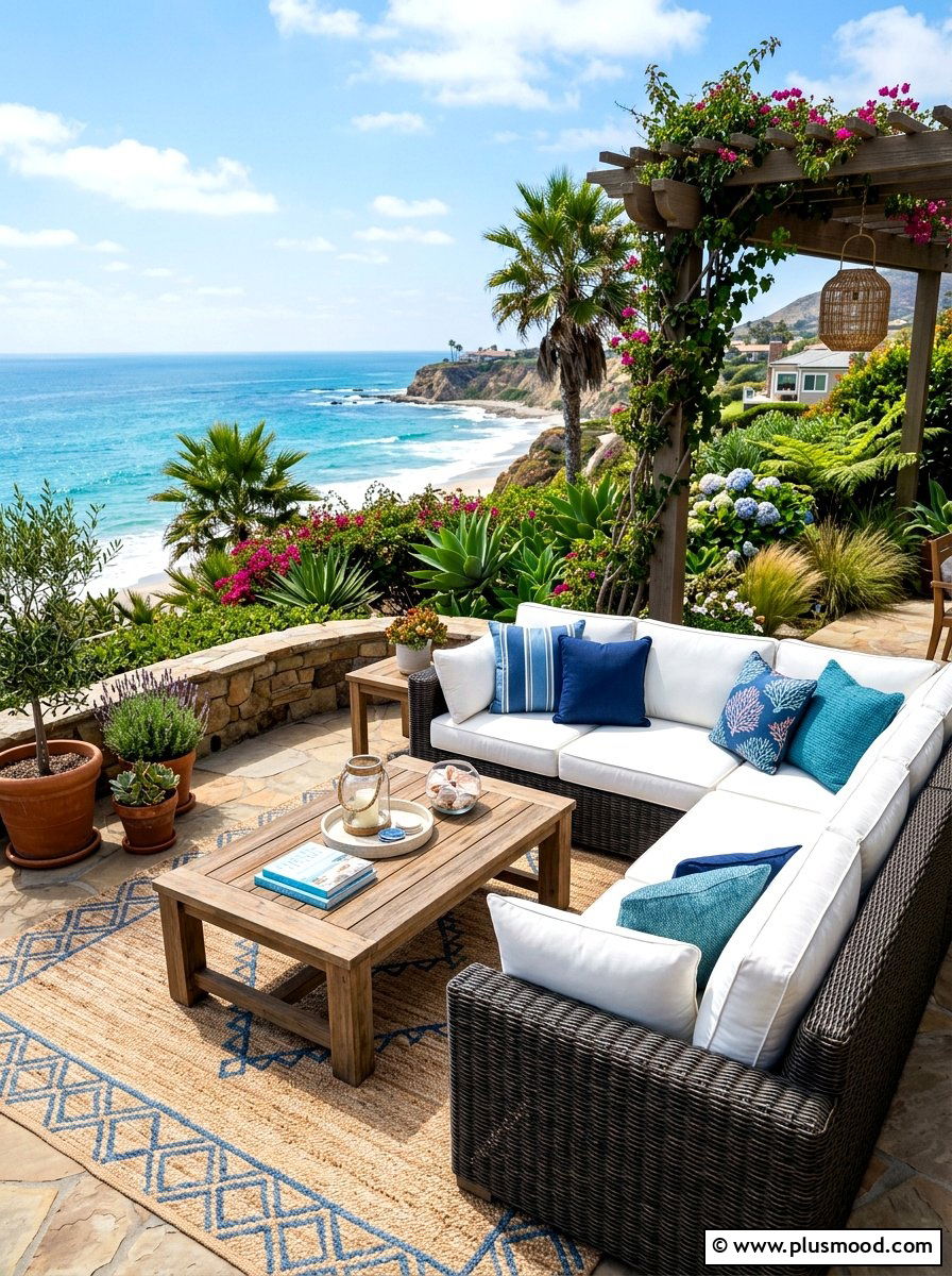 Coastal patio furniture - 25 summer coastal home decor ideas