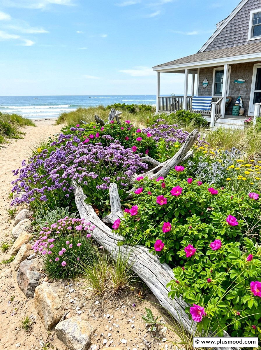 Coastal summer flower bed - 25 summer narrow flower bed ideas