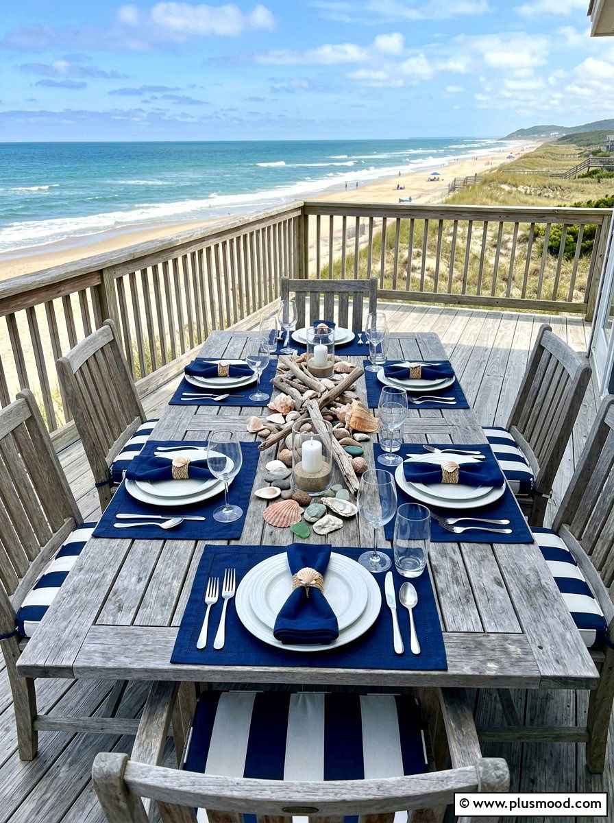 Coastal table setting