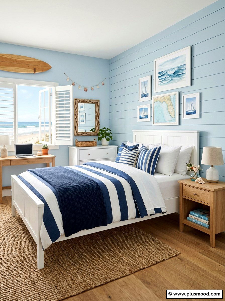 Coastal teen bedroom - 25 summer teen bedroom ideas