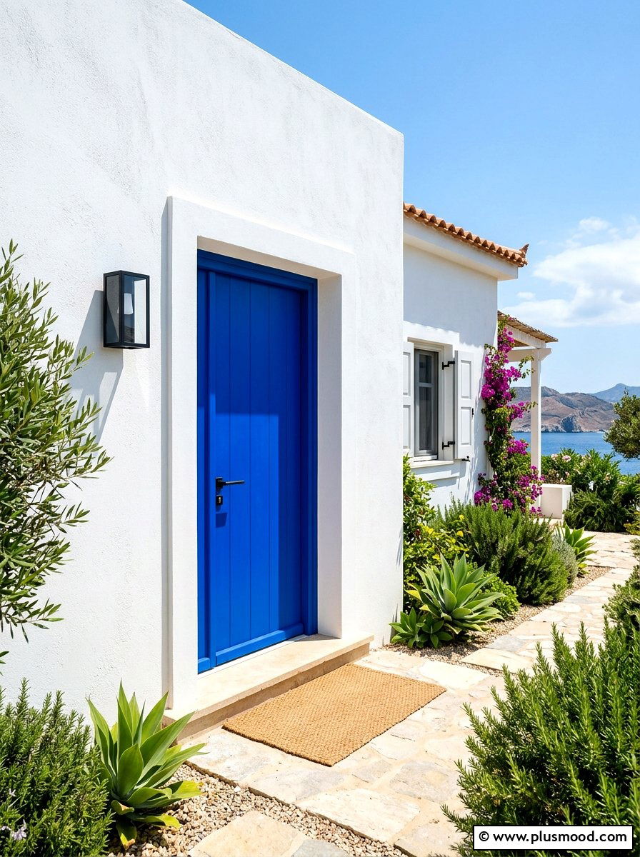 Cobalt Blue Front Door - 25 summer front door color ideas
