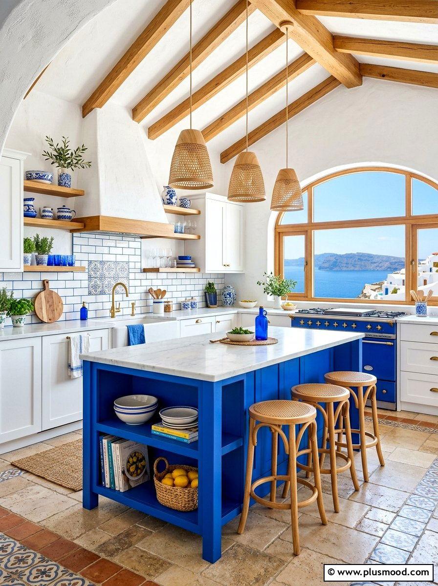Cobalt Blue Kitchen - 25 summer kitchen color ideas