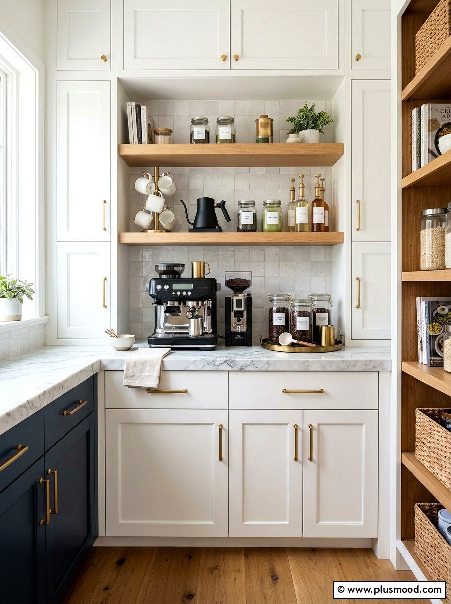 Coffee Bar Setup - 25 summer pantry organization ideas