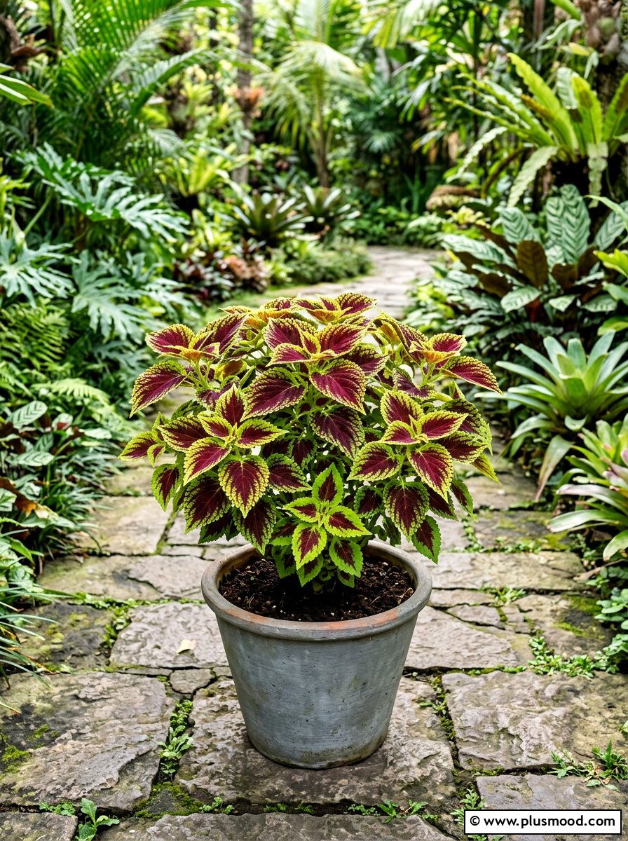 Coleus Foliage Pattern Pot - 25 summer container flower ideas