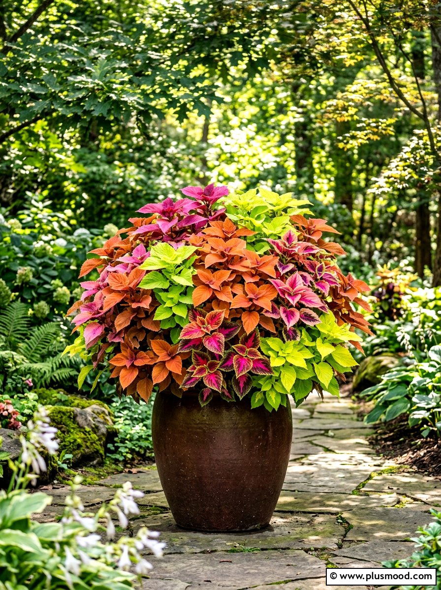 Coleus Foliage Pot - 25 summer colorful planter ideas
