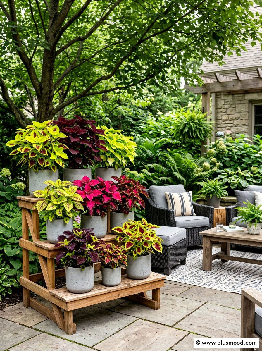 Coleus For Colorful Foliage - 25 summer patio flower ideas