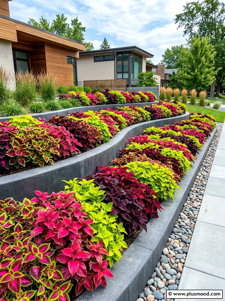 Coleus Garden - 25 summer shade garden ideas