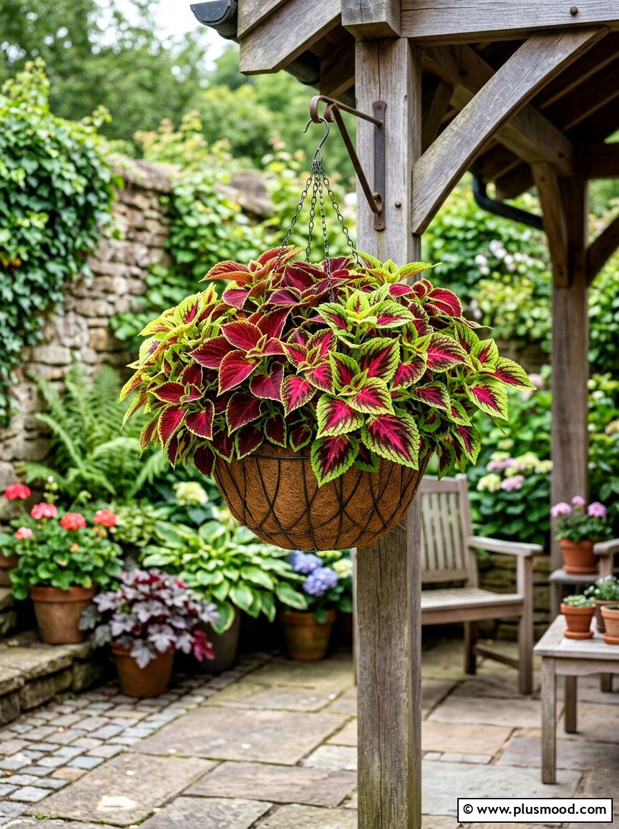 Coleus Hanging Basket - 25 summer hanging basket ideas for summer