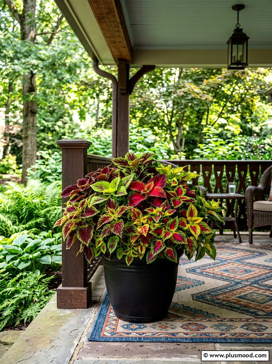 Coleus Shade Pot - 25 summer porch planter ideas