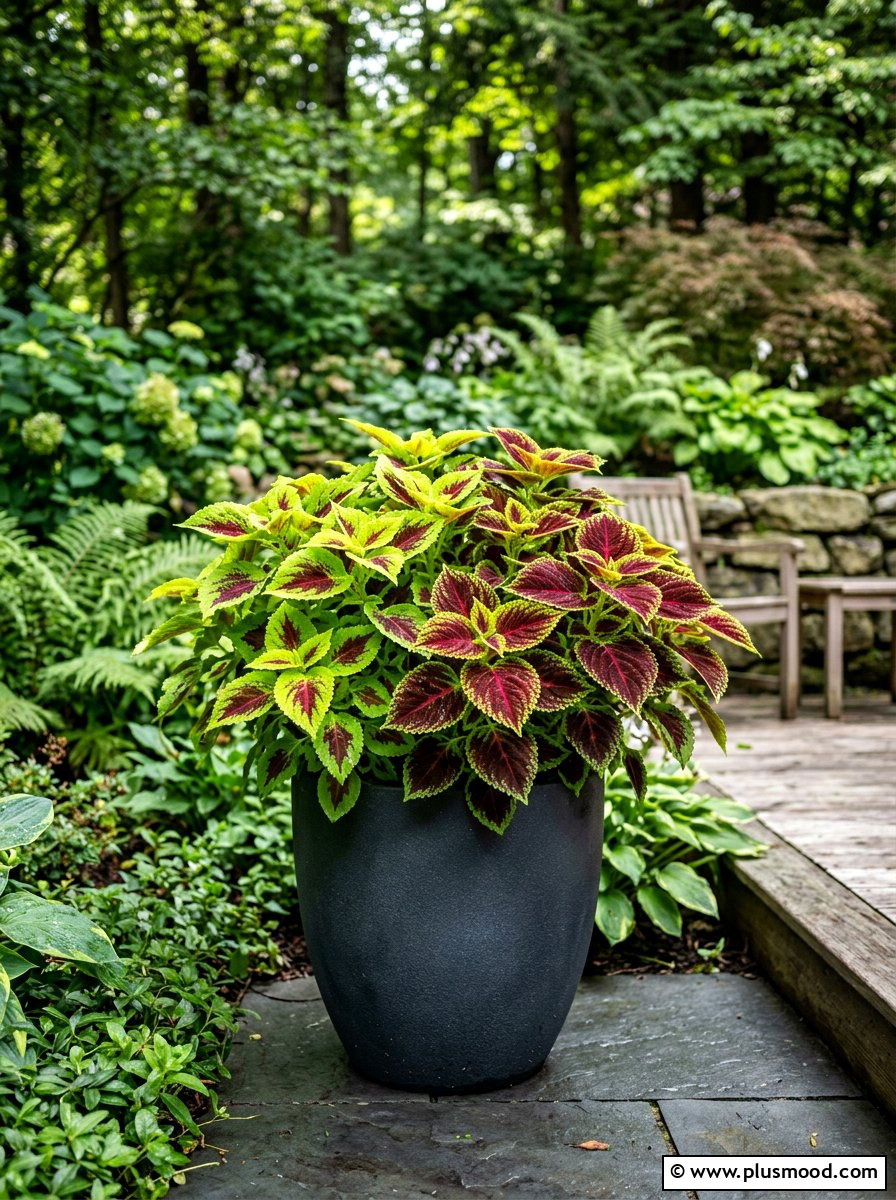 Coleus foliage pot - 25 summer flower pot ideas