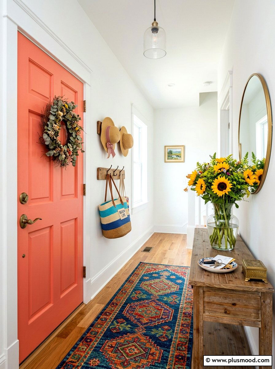 Colorful Entryway - 25 summer decor ideas for everyday living