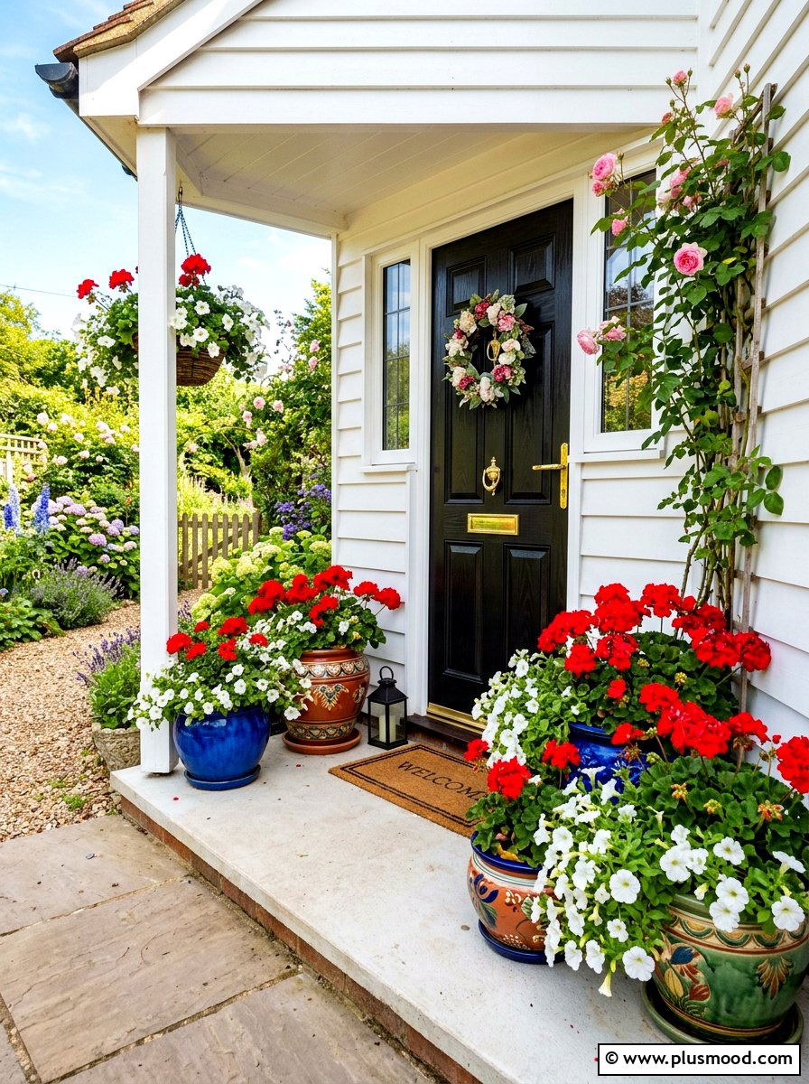 Colorful Flower Containers - 25 summer landscape refresh ideas