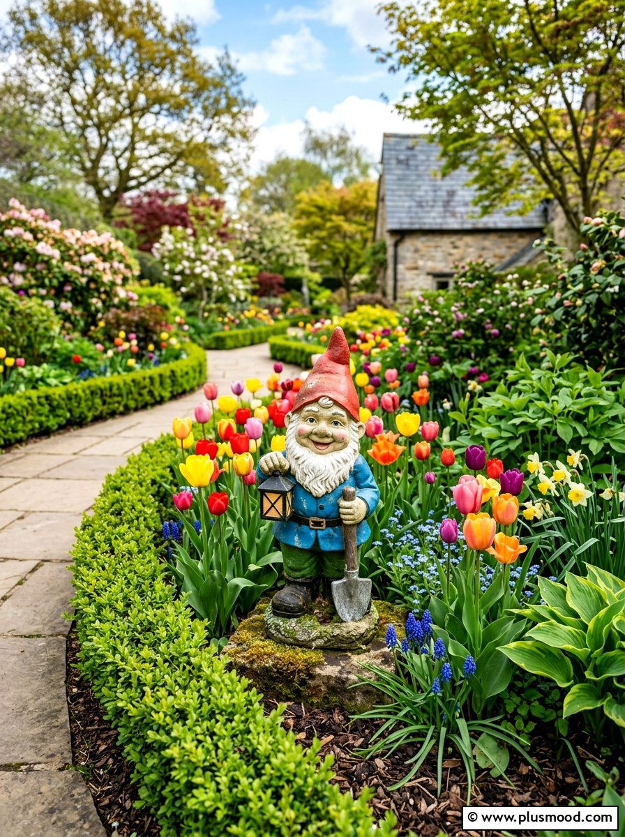 Colorful Garden Statue - 25 Outdoor Garden Decor Ideas
