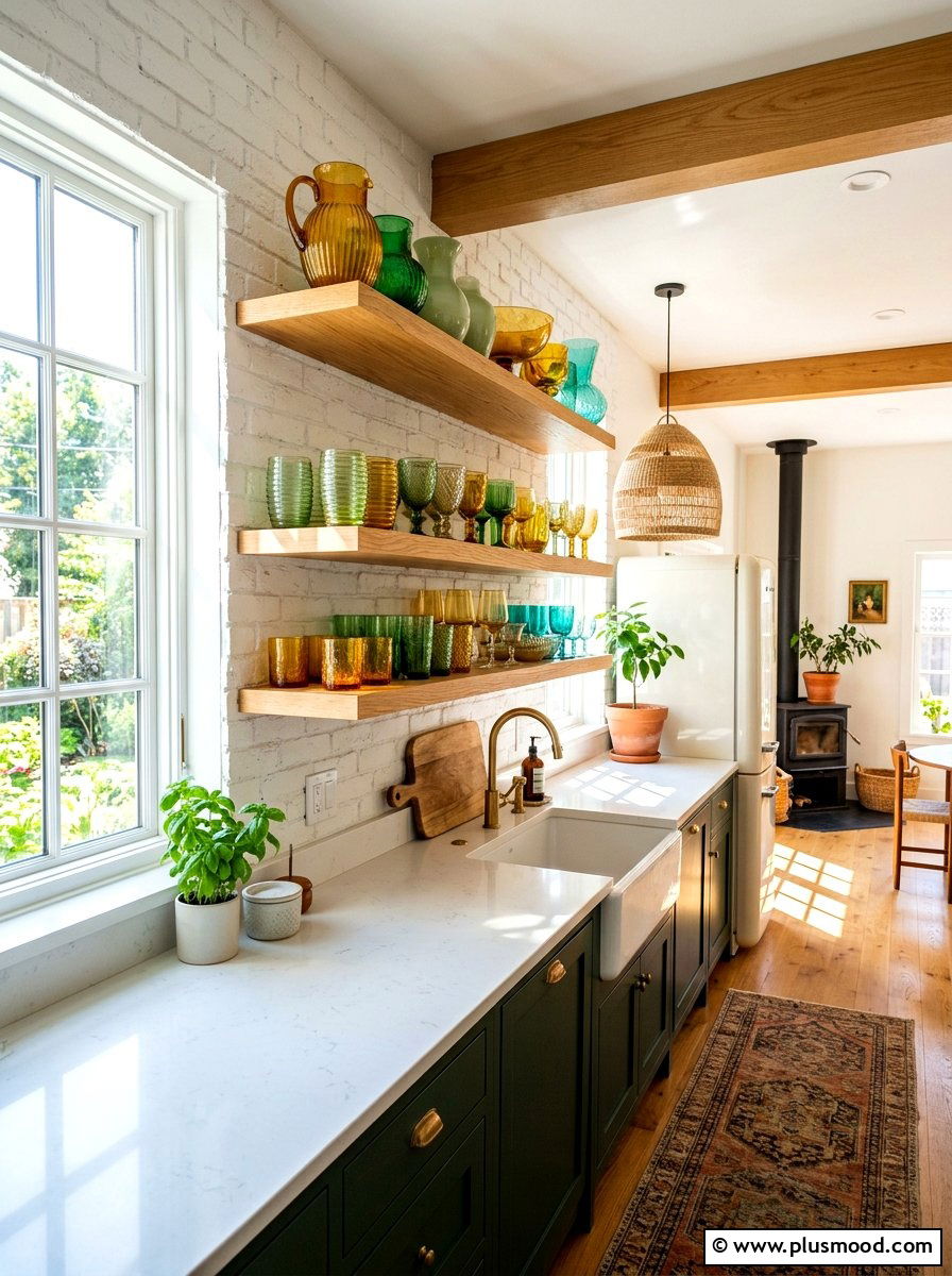 Colorful Glassware - 25 summer kitchen refresh ideas