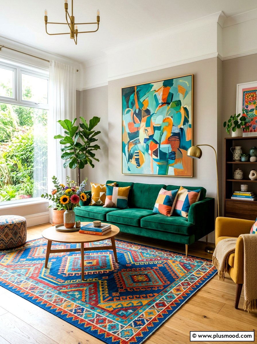 Colorful Living Room - 25 summer colorful decor ideas