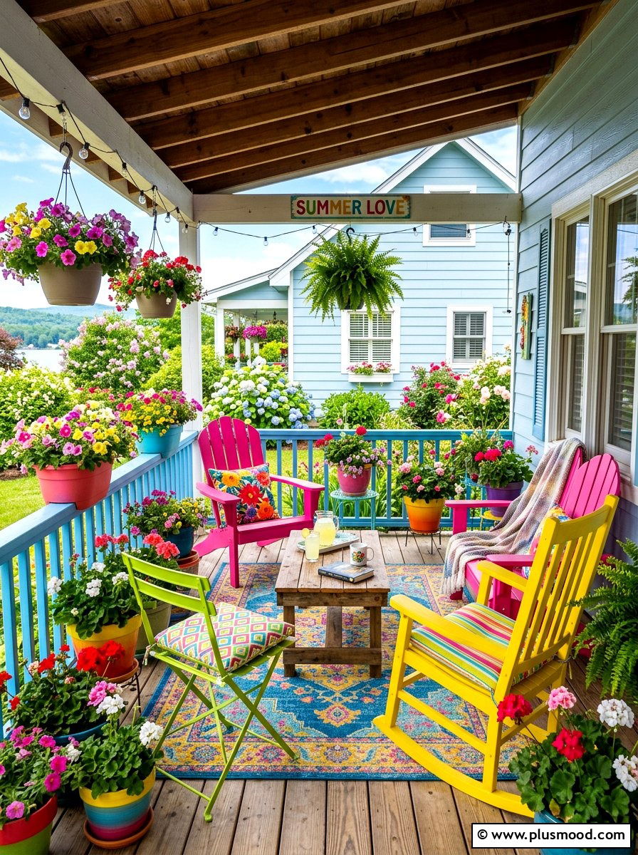 Colorful Summer Porch - 25 best summer porch ideas
