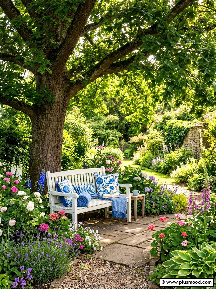 Comfortable Garden Seating Nook - 25 late summer garden ideas