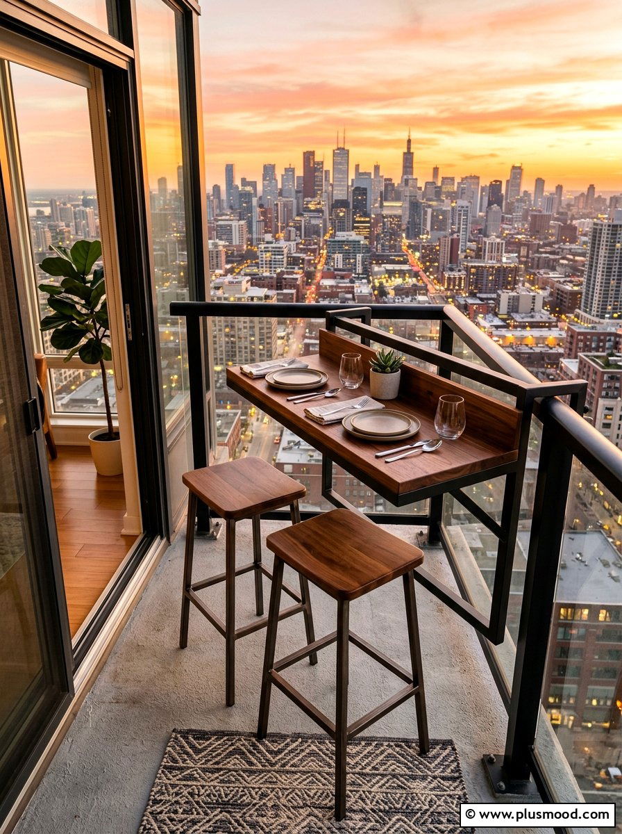 Compact Apartment Dining Set - 25 summer apartment patio ideas