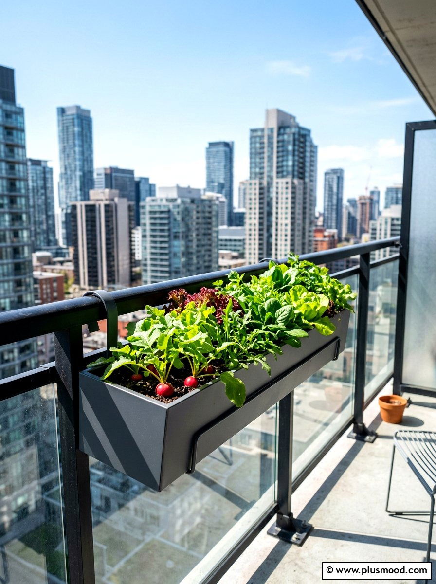 Compact Balcony Planter - 25 summer vegetable planter ideas