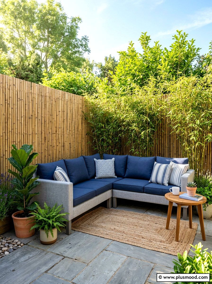 Compact Corner Sofa - 25 summer patio ideas for small spaces