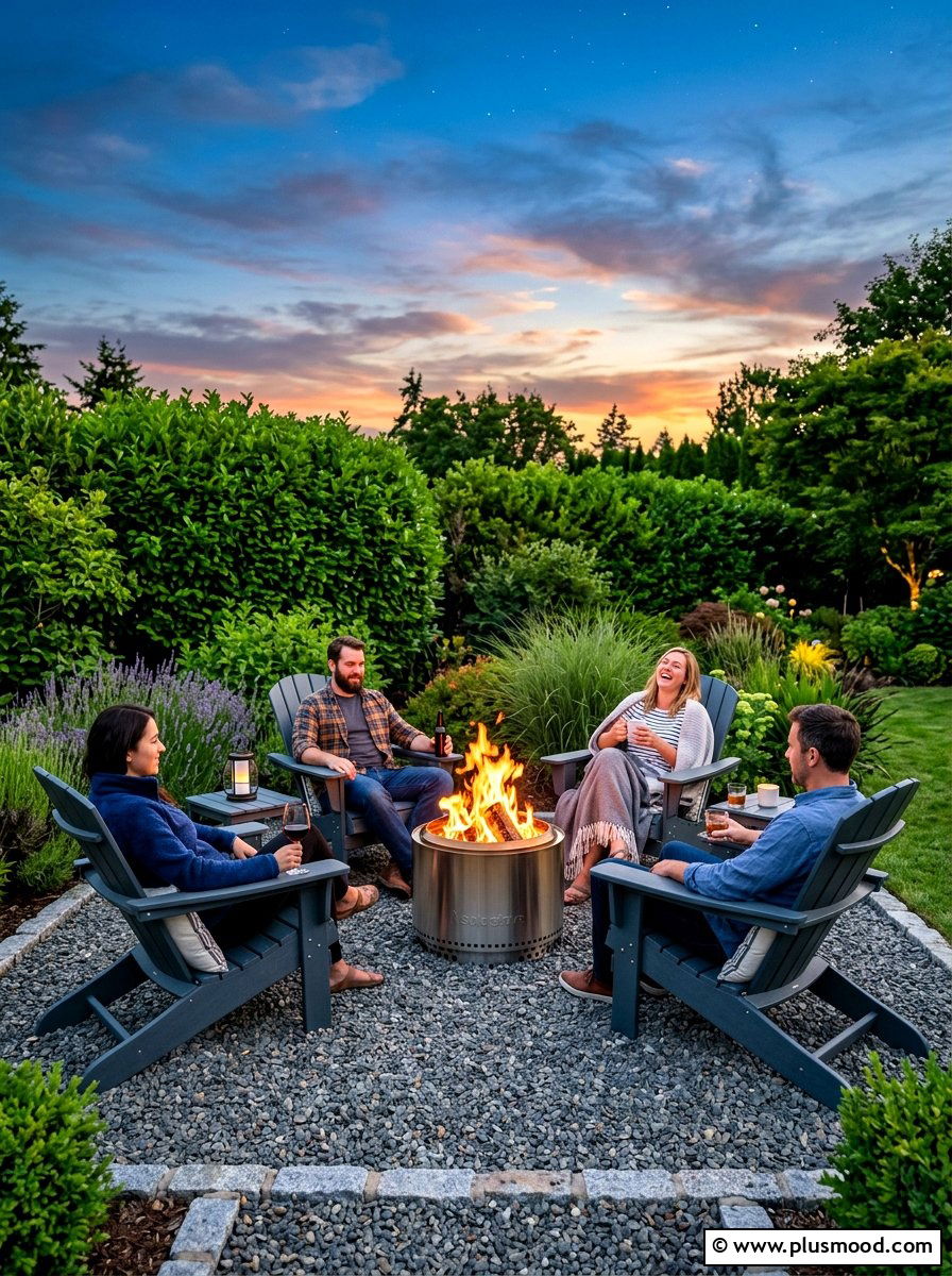 Compact Fire Pit - 25 summer backyard ideas for small spaces