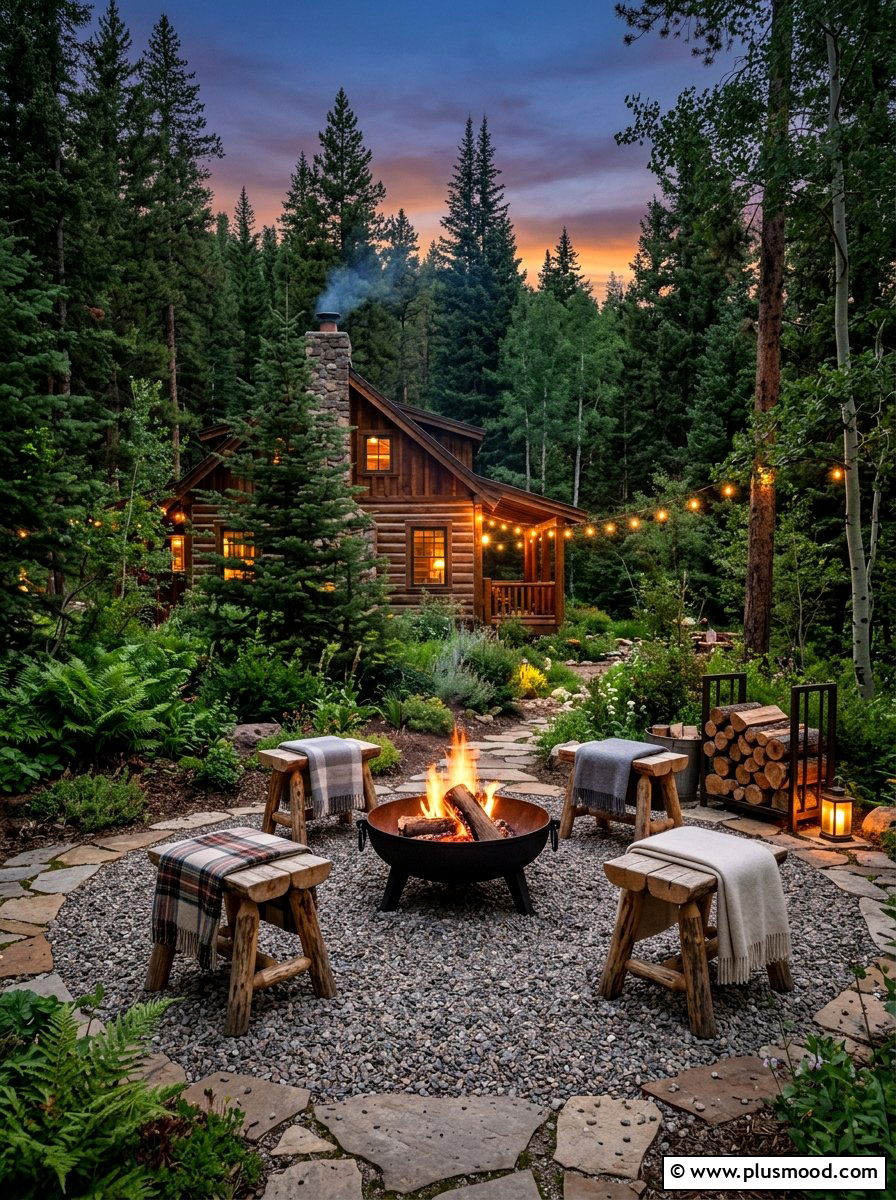 Compact Fire Pit Zone - 25 small backyard ideas for tiny homes