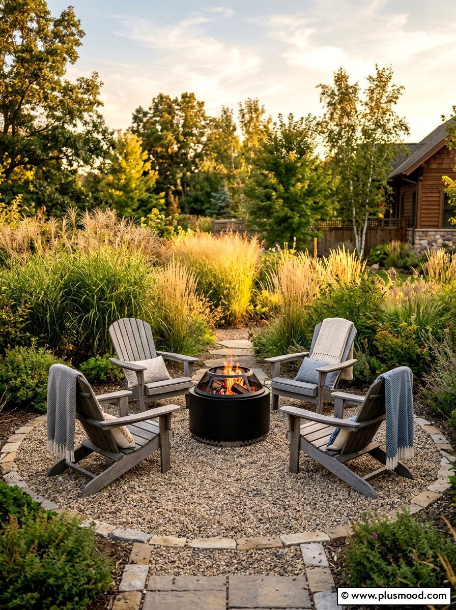 Compact Fire Pit Zone - 25 small backyard ideas for small families