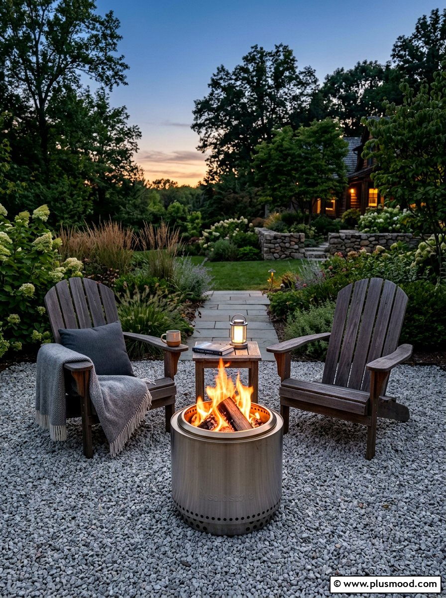 Compact Fire Pit - 25 small backyard ideas for townhomes